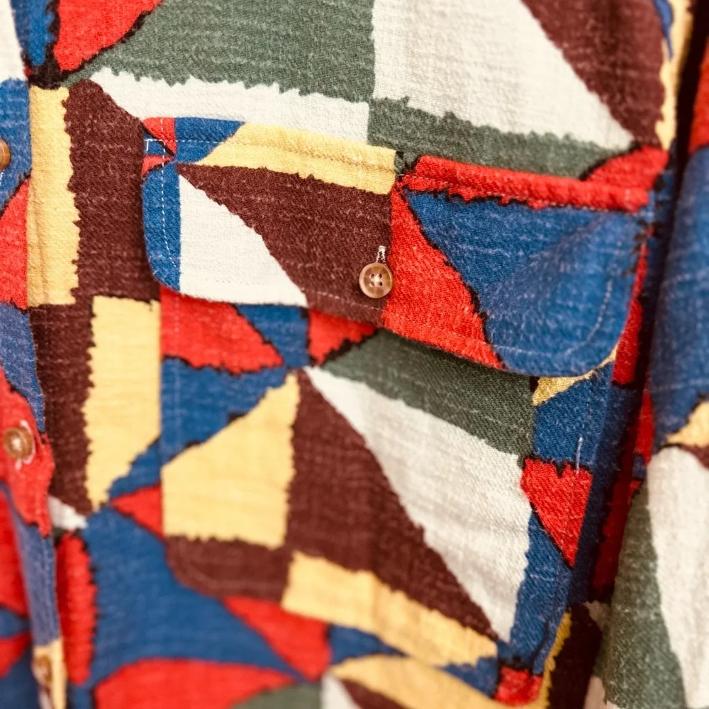 Colorful Geometric Patterned Jacket - Picture 3 of 10
